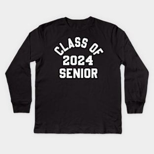 Senior Class of 2024 funny Graduation Of High Middle School Kids Long Sleeve T-Shirt